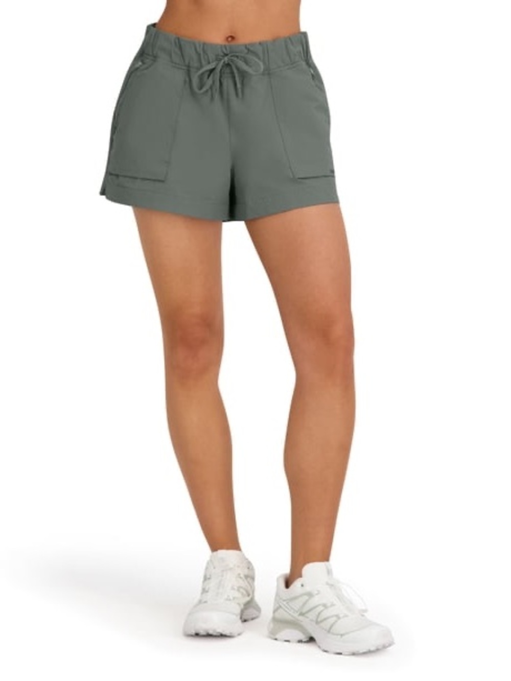 Outdoor Voices rectek Sage Green Drawcord Utility Athletic Shorts